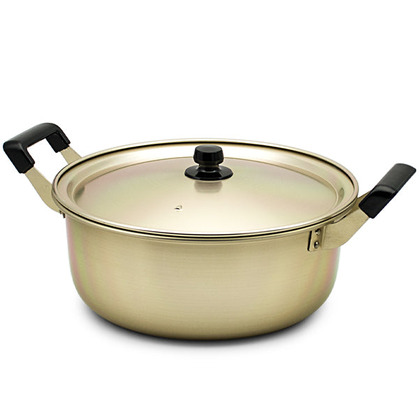 YJT26 | 26cm Aluminum Stew POT with Two Handle Yellow