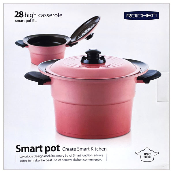 Roichen RSC-28HC/PA | 28cm CAST SMART POT ceramic, Die-Casted Casserle, Smart Pot, 9L
