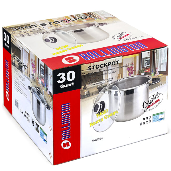 Ballington BA88-FPWebParent | STOCK POT Stainless steel with Glass LID