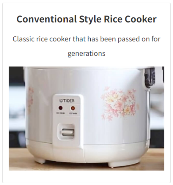 TIGER JNP0550/FL | 3-Cup Rice Cooker and Warmer