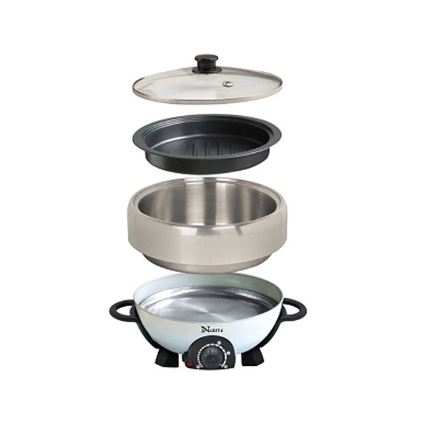 Narita NEC-402W | 4L ELEC. MULTI HOT POT and Grill