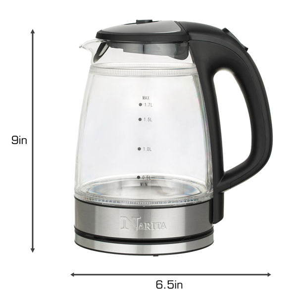 Narita GK1501 | 1.7L ELEC. DOUBLE WALL GLASS KETTLE