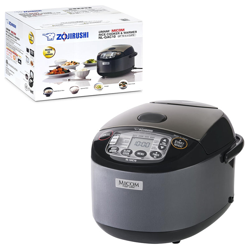 Zojirushi NL-GAC18-BM | 10-Cup MICOM RICE COOKER with WARMER