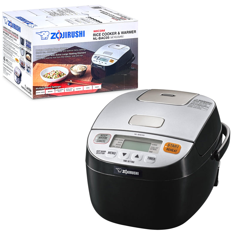 Zojirushi NL-BAC05-SB | 3-Cup MICOM RICE COOKER