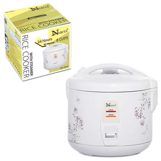 Narita NRC-060F | 6-Cup RICE COOKER and Warmer