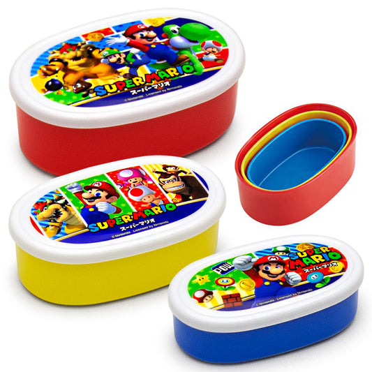 529641 | LUNCH CONTAINERS 3pc PL Supermario