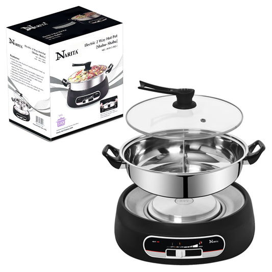 Narita NEC-3050 | ELEC. SHABU SHABU 2 Way HOT Pot