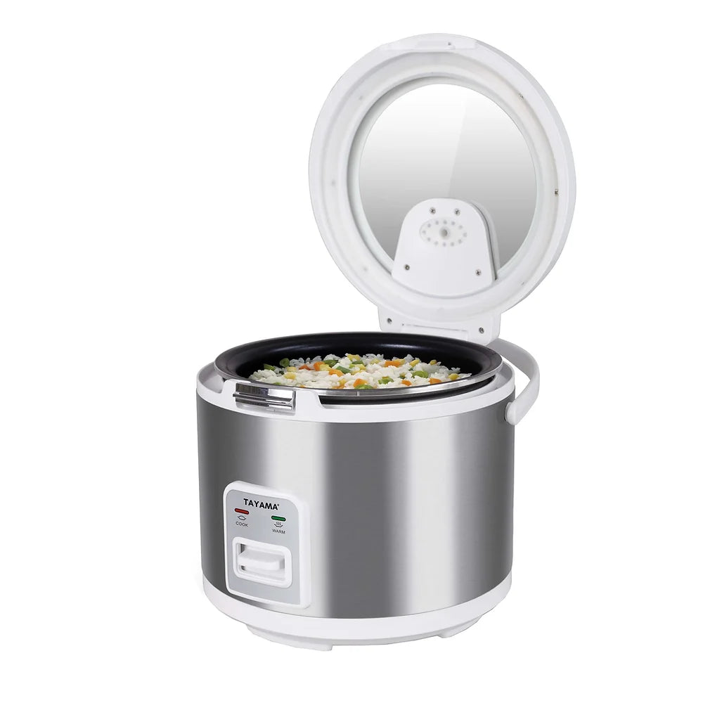 Tayama TGRC-180 | 10-Cup Rice Cooker with Glass Lid