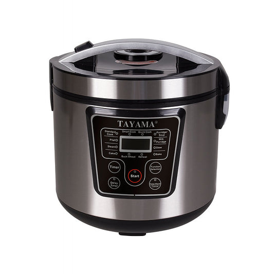 Tayama DRC-180SB | 10-Cup Digital Multi-Function Rice Cooker with Steamer