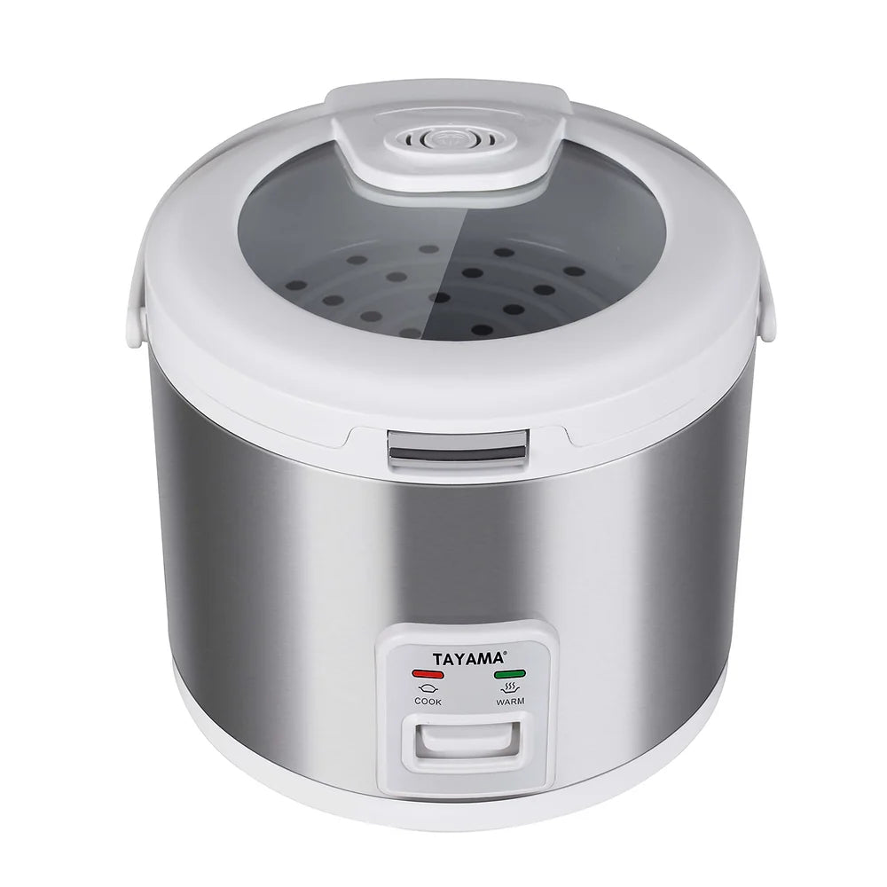 Tayama TGRC-180 | 10-Cup Rice Cooker with Glass Lid