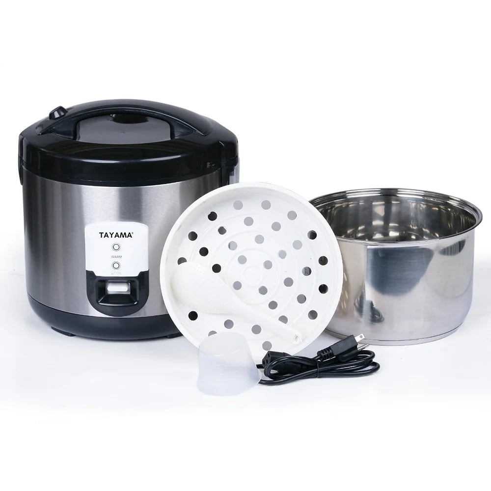 Tayama TRSC-10 | 10-Cups Rice Cooker with Steamer