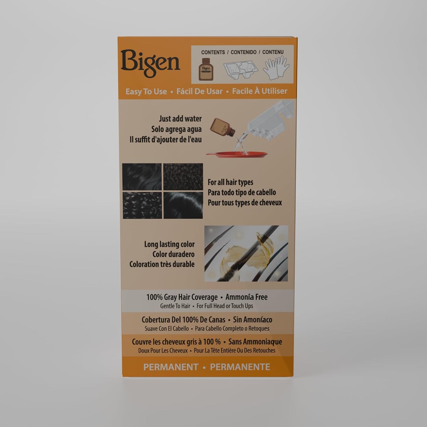 BIGEN  8L-2C9Z-SKV0 | #46 Light Chestnut Bigen Permanent Powder - 12 Pack