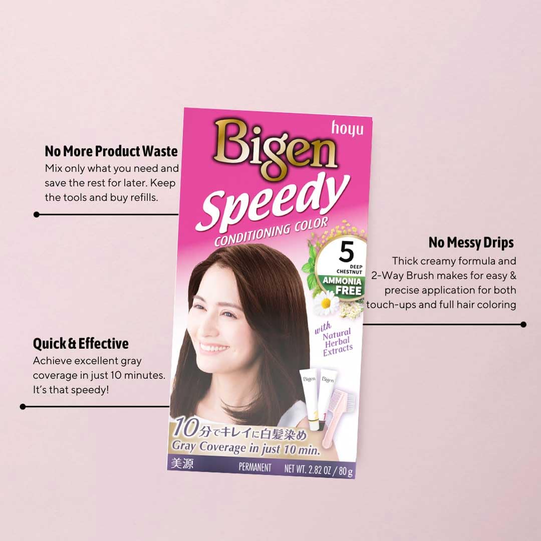 BIGEN FJFIEJFOK1032 | Speedy Conditioning Color Refill: 6 Medium Brown - 3 Pack