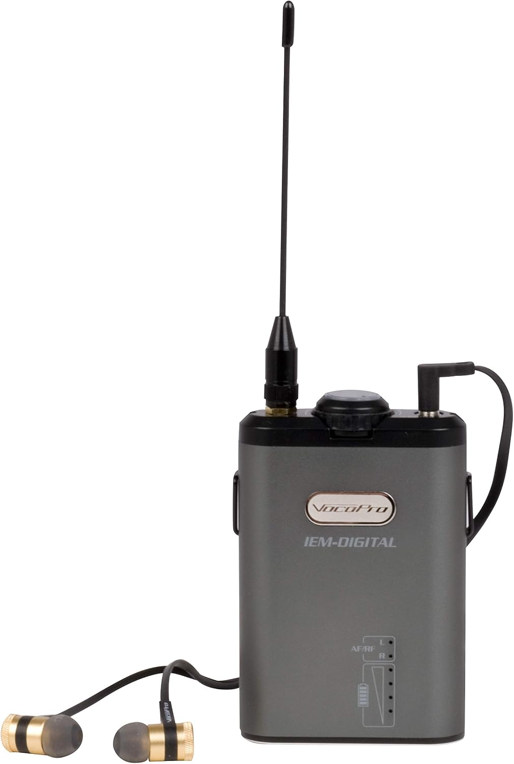VocoPro IEM-DIGITAL-12 | Professional Digital Stereo/True Dual Mono In-Ear Monitor, Black