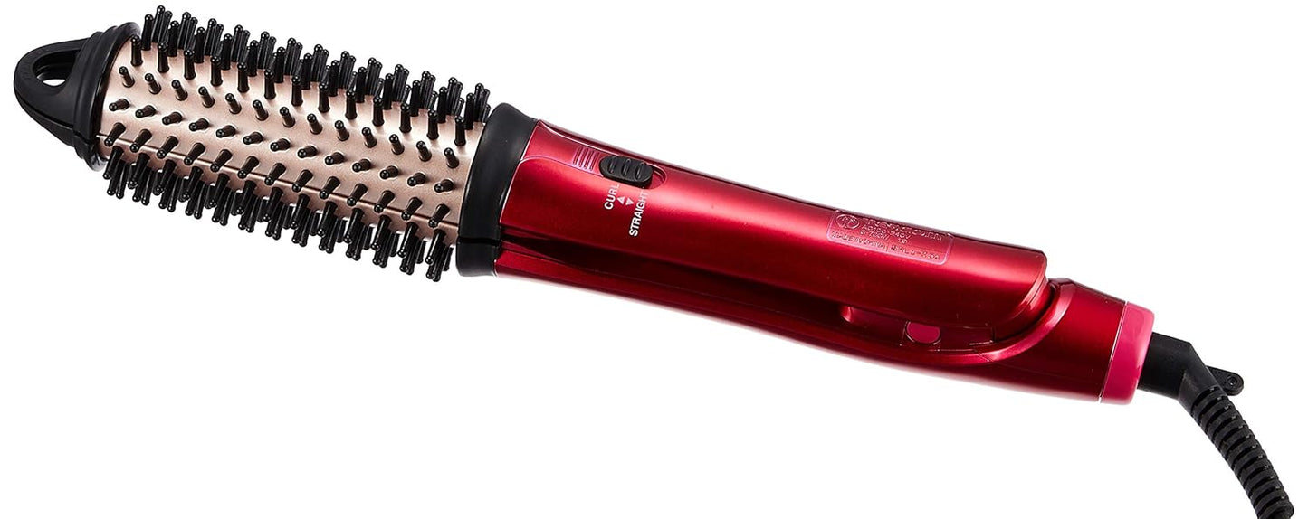 Tescom IPH1832-P | Negative Ion 2WAY Brush Hair Iron (32mm) (Sparkle Pink)【Japan Domestic Genuine Products】