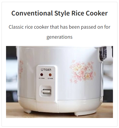 TIGER JNP1000/FL | 5.5 Cup RICE COOKER