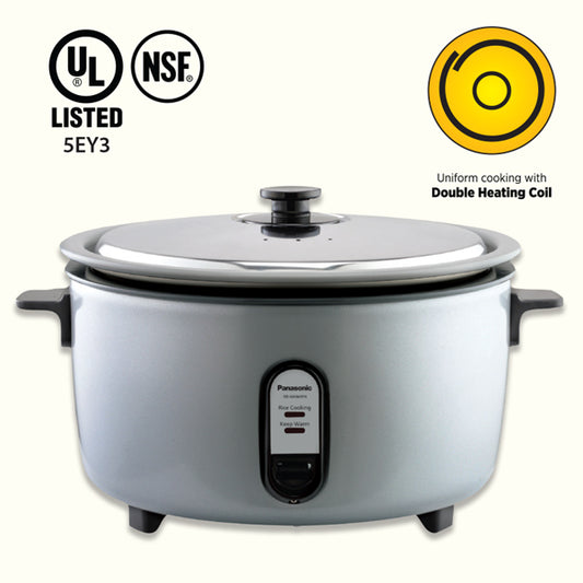 PANASONIC SR-GB54FH | 30-Cup RICE COOKER & Warm with NSF Teflon Pan