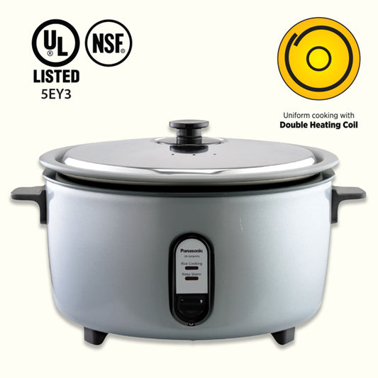 PANASONIC SR-GB54H | 30-Cup RICE COOKER & Warm with NSF Al. Pan