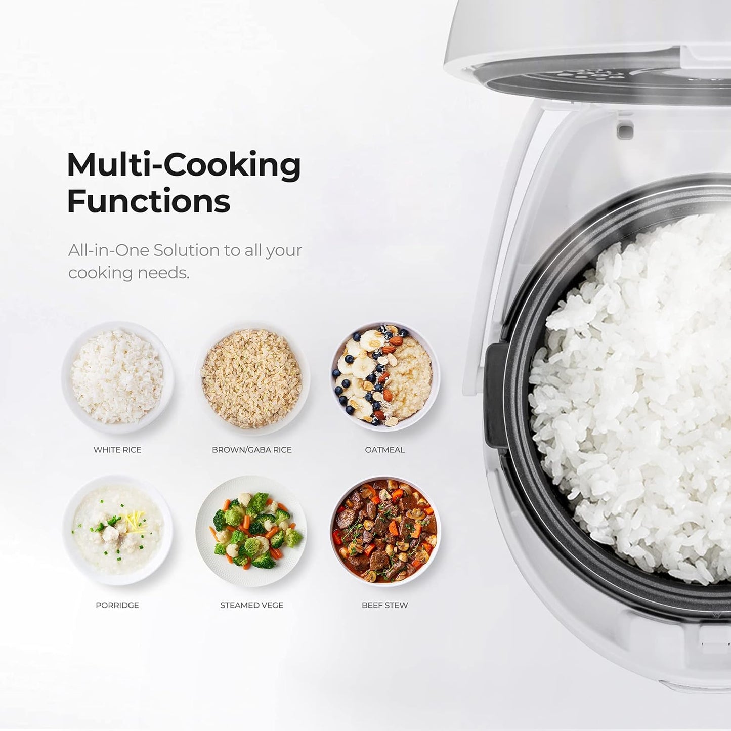 CUCKOO CR-0810F | 8-Cup Micom Rice Cooker with 9 Menu Options: White Rice, Cake, Soup & More, Nonstick Inner Pot