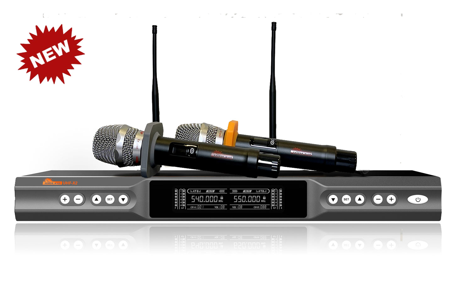 IDOlmain ASM35 | Home Karaoke System with 2000W Speakers, Dual High Quality Wireless Microphones, 3000W Full Function Power Amplifier, And Digital Mixer