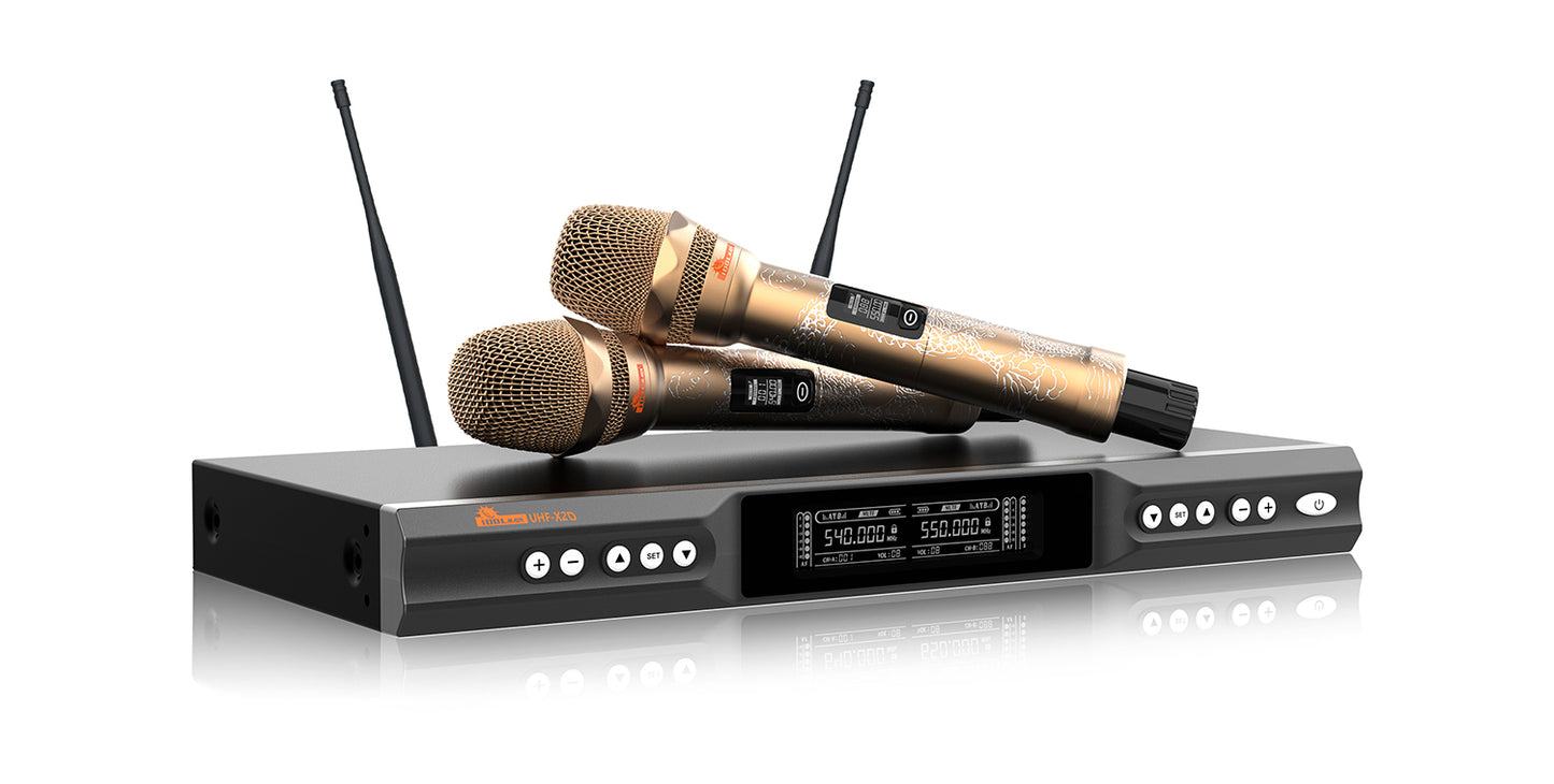 IDOlmain ASM42 | Dual High Performance Wireless Microphones with 6000W Bluetooth Mixing Amplifier and 2000W Speakers With Subwoofer Home Karaoke System