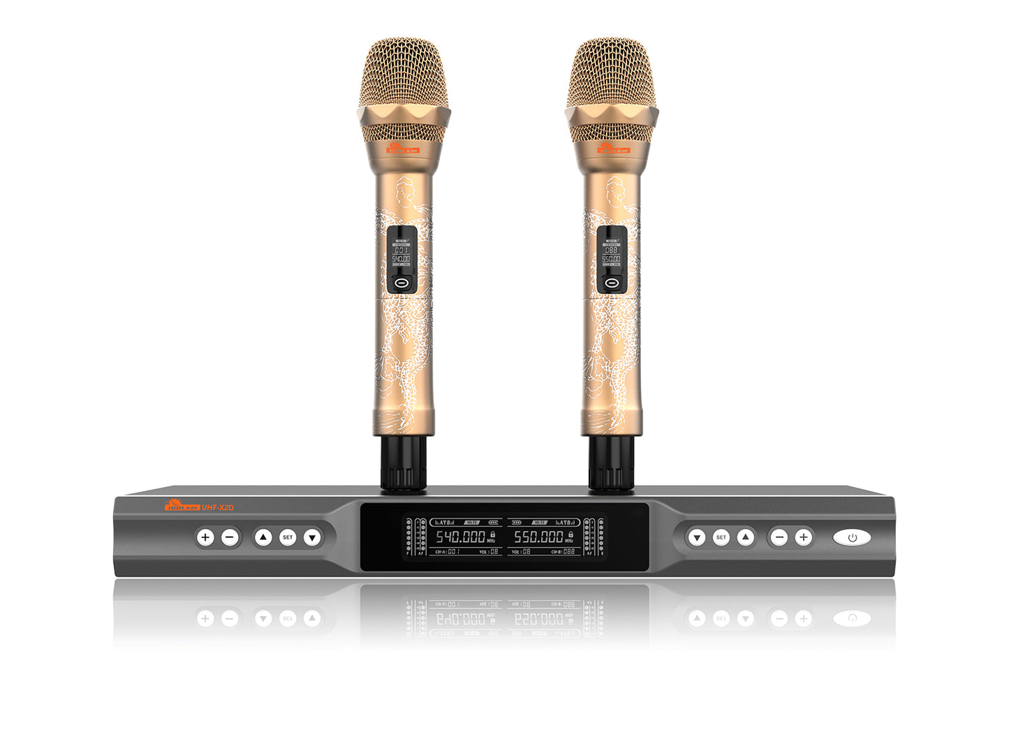 IDOlmain ASM42 | Dual High Performance Wireless Microphones with 6000W Bluetooth Mixing Amplifier and 2000W Speakers With Subwoofer Home Karaoke System