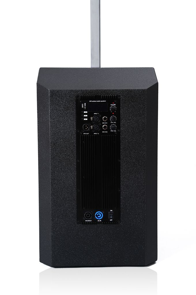 IDOLmain ASM52 | IPS-T4 All-In-One Portable Tower Superior Sound Powered Speaker With Dual Wireless Microphones UHF-630 Karaoke System